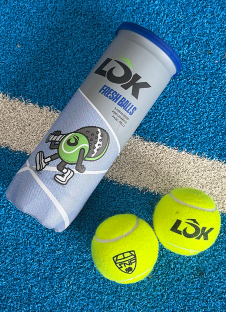 LÕK pelota oficial de las Series Nacionales de Padel LÕK Fresh Balls SNP tripack LÔK