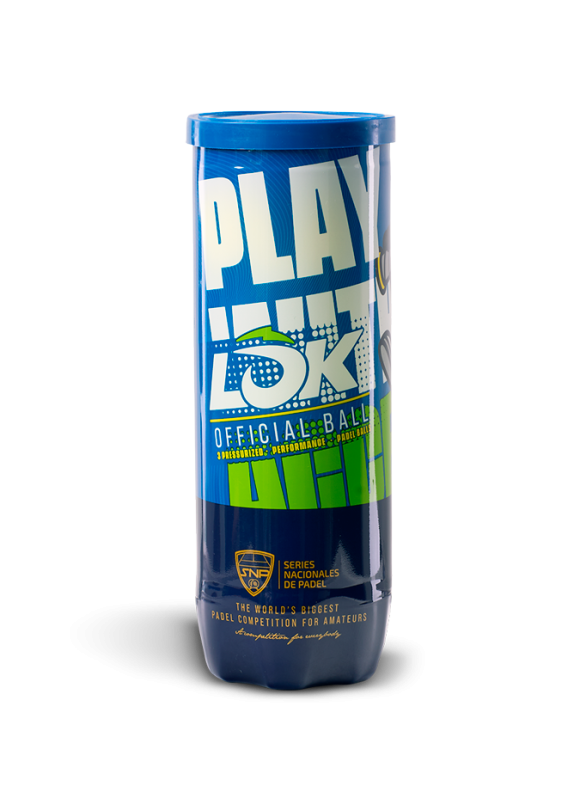 LÕK pelota oficial de las Series Nacionales de Padel LÕK Fresh Balls SNP cajón de pelotas de pádel