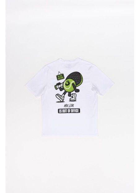 T-shirt Out Of Office By Mr. Lok W White