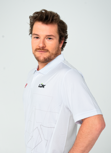 Ropa de pádel Polo Wilderness blanco A1 Padel | LÔK
