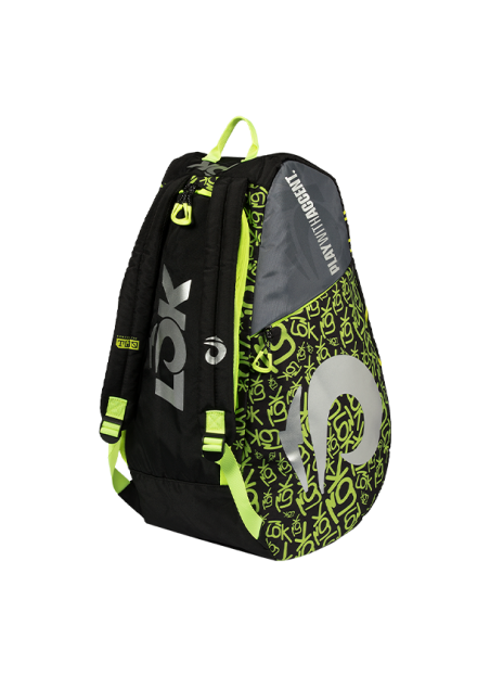 Padel bags Racket Bag LÕK Gen 2 Black, grey, and green lime